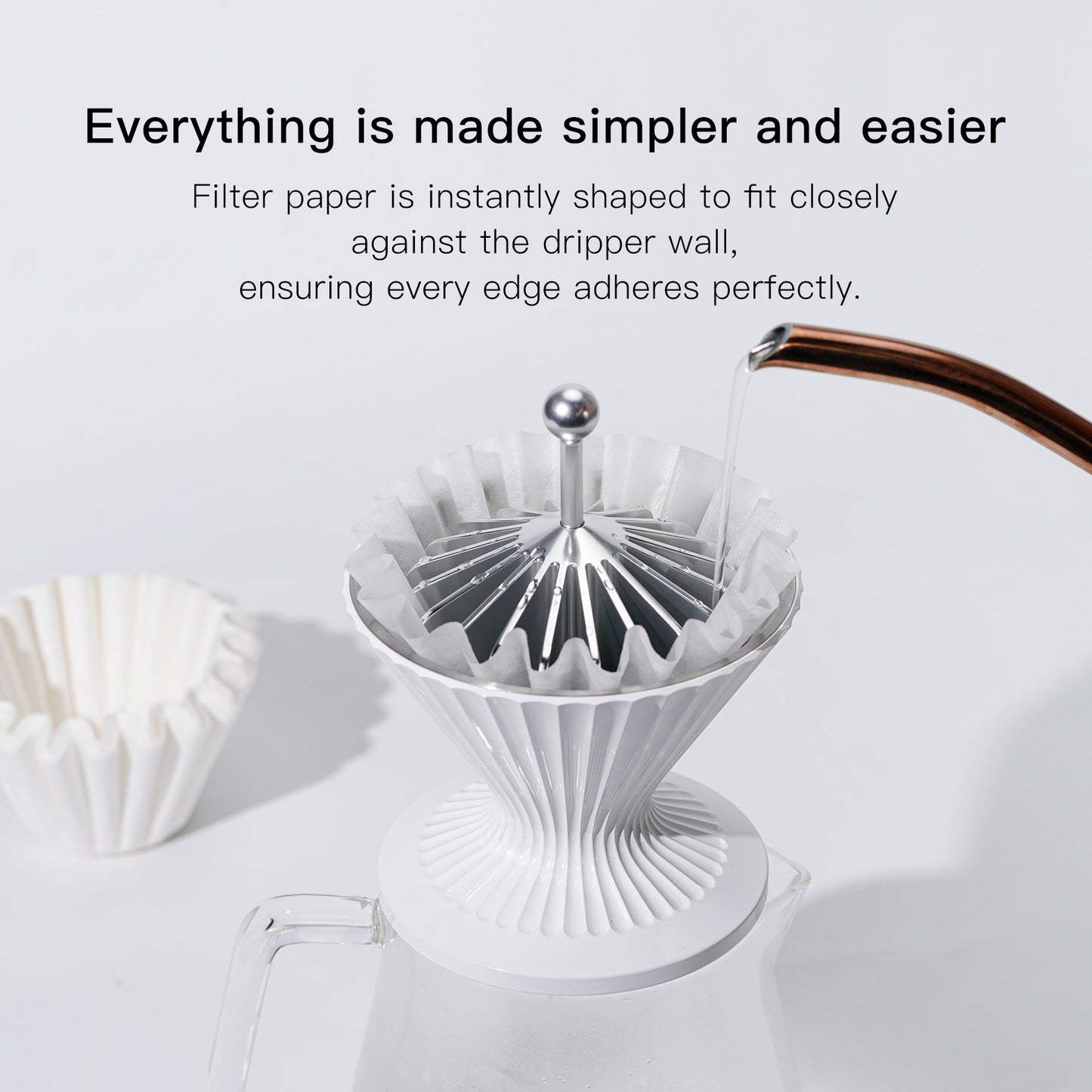 Coffee Paper Presser for Basket Filter Paper