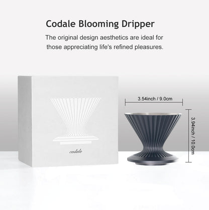 Pour Over Coffee Dripper Stainless Steel - Black