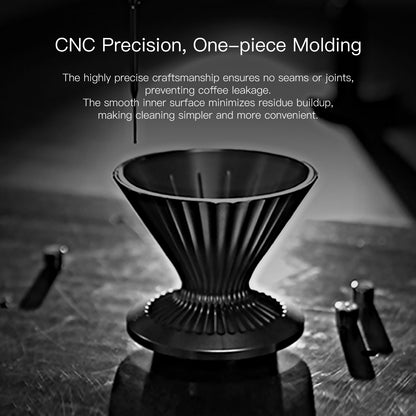 Pour Over Coffee Dripper Stainless Steel - Gray