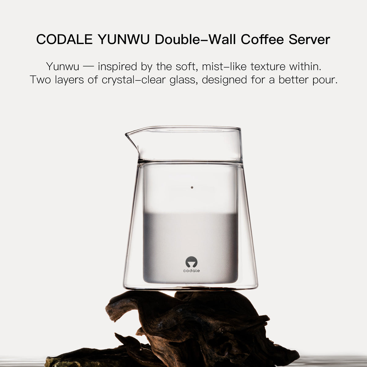 Codale YUNWU Coffee Server Double-wall Glass Carafe