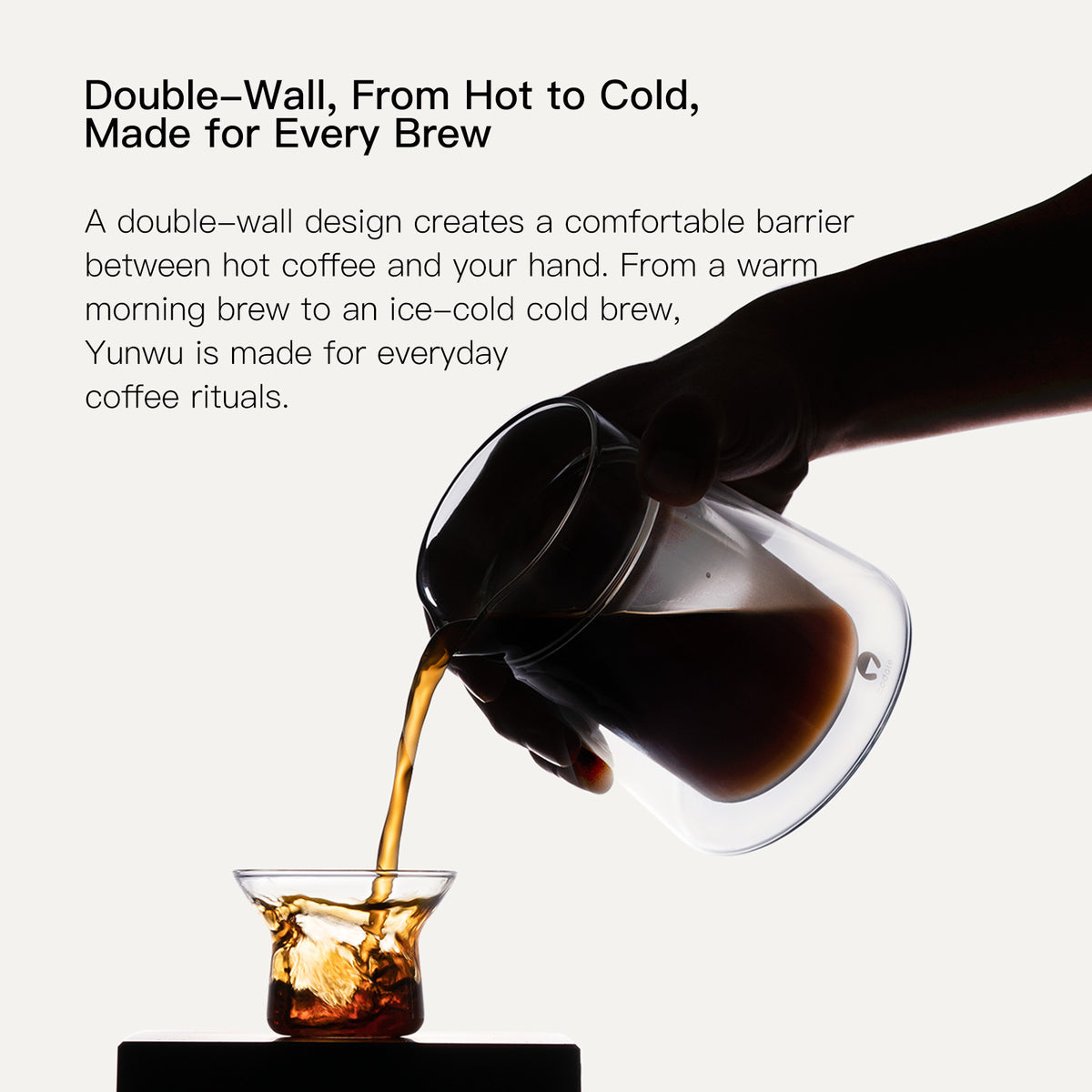 Codale YUNWU Coffee Server Double-wall Glass Carafe