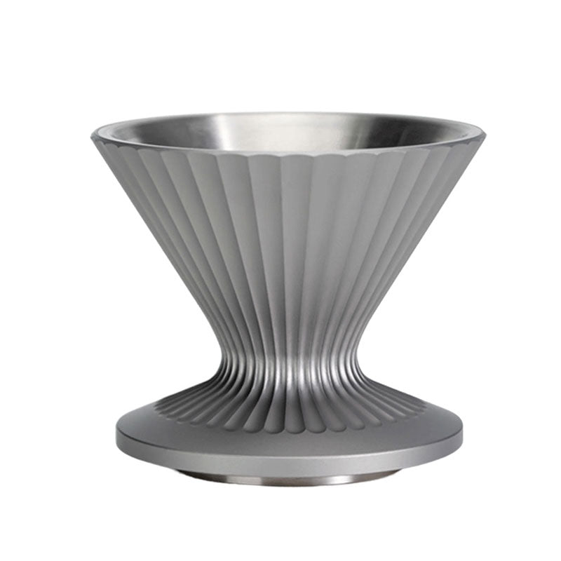 Pour Over Coffee Dripper Stainless Steel - Gray
