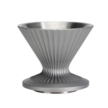 Pour Over Coffee Dripper Stainless Steel - Gray