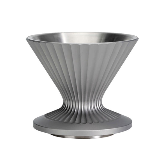 Pour Over Coffee Dripper Stainless Steel - Gray