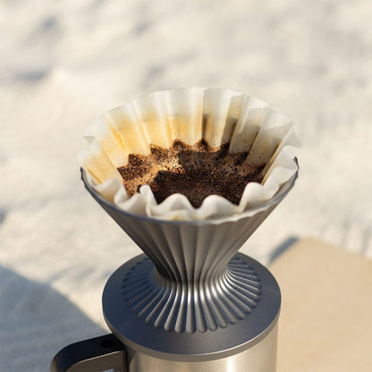 Pour Over Coffee Dripper Stainless Steel - Black