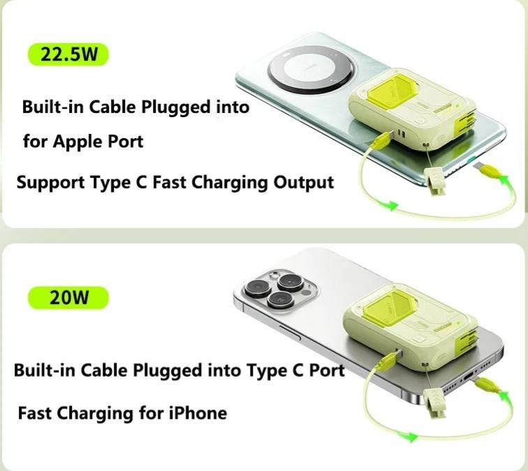 Codale 20000mAh Power Bank 22.5W PD Fast Charger USB C Wall Charger Magnetic Wireless